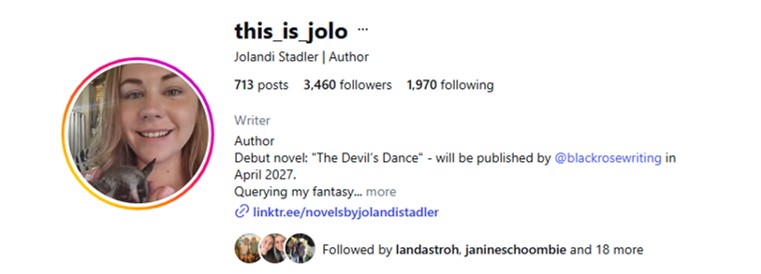 Jolandi Instagram followers